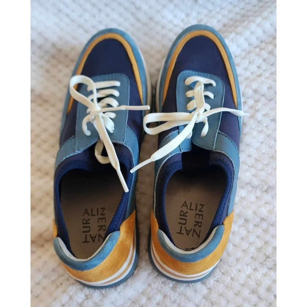 Naturalizer Women 9M Remy Suede Color block Sneakers Leather/Fabric MSRP $110